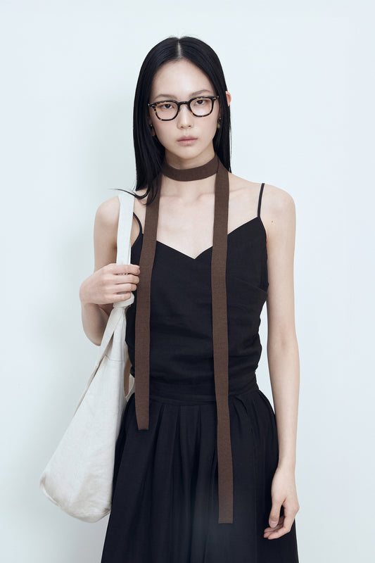 【BLOSSOM H COMPANY 2025SS】DINO WRAP SLEEVELESS