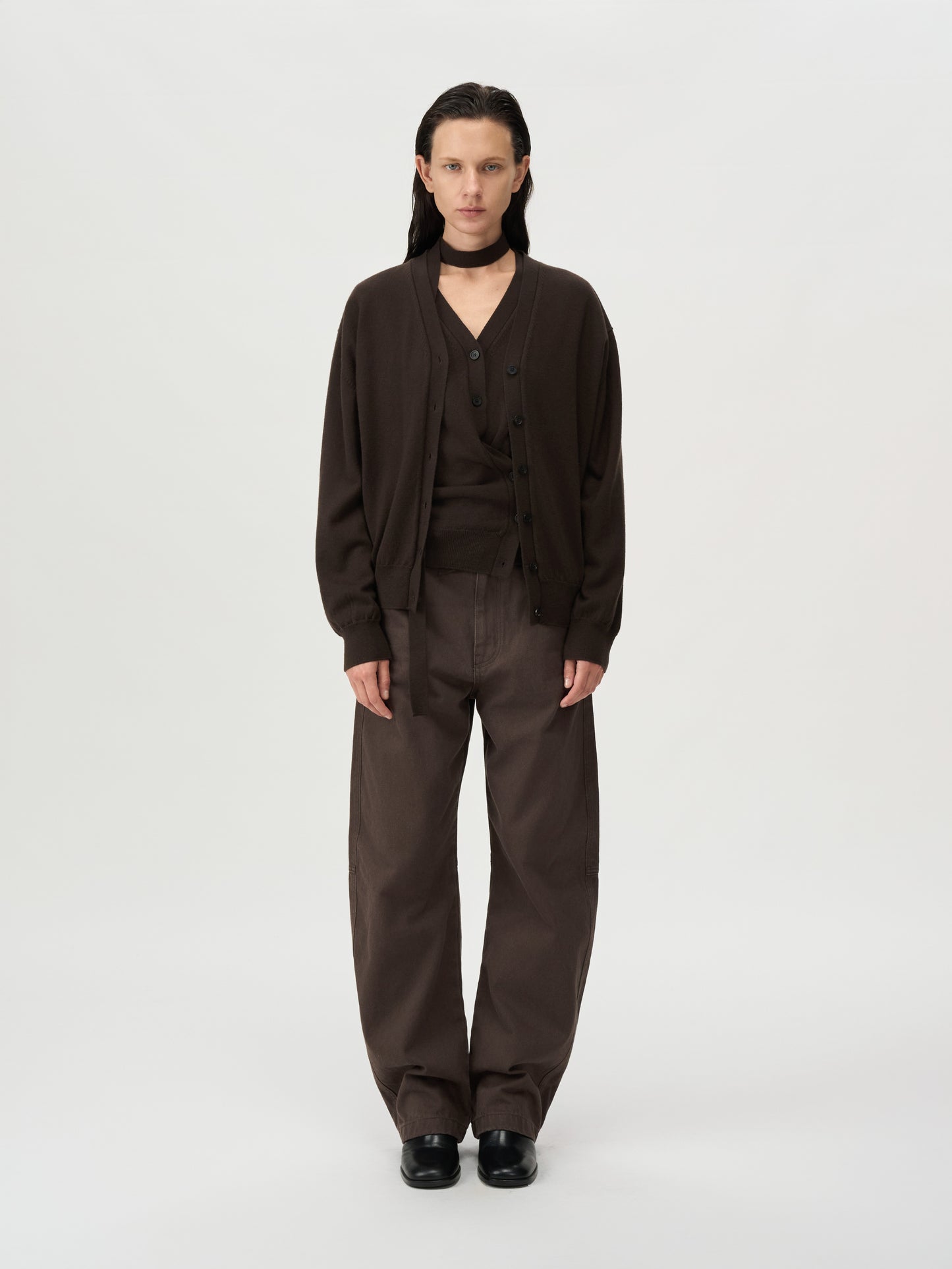 【MAGJAY 2025AW】Uno Wool 100 Cross Cardigan