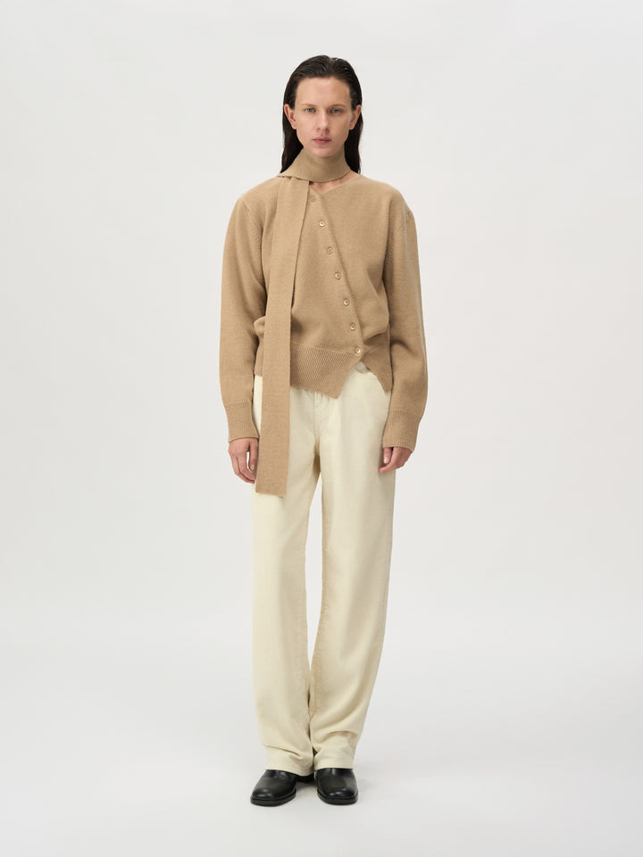 【MAGJAY 2025AW】Wool 100 Scarf Set Cardigan