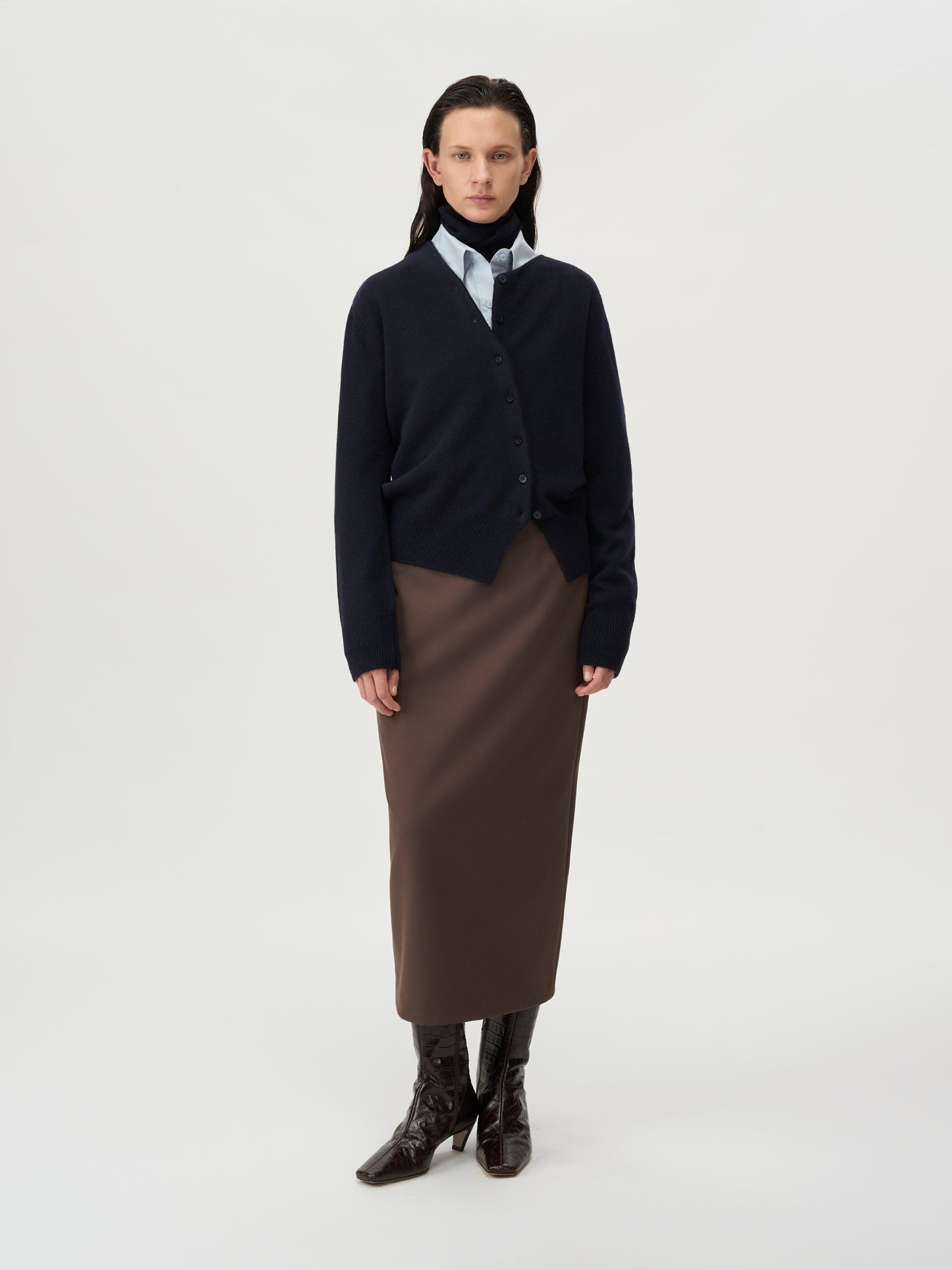 【MAGJAY 2025AW】Wool 100 Scarf Set Cardigan