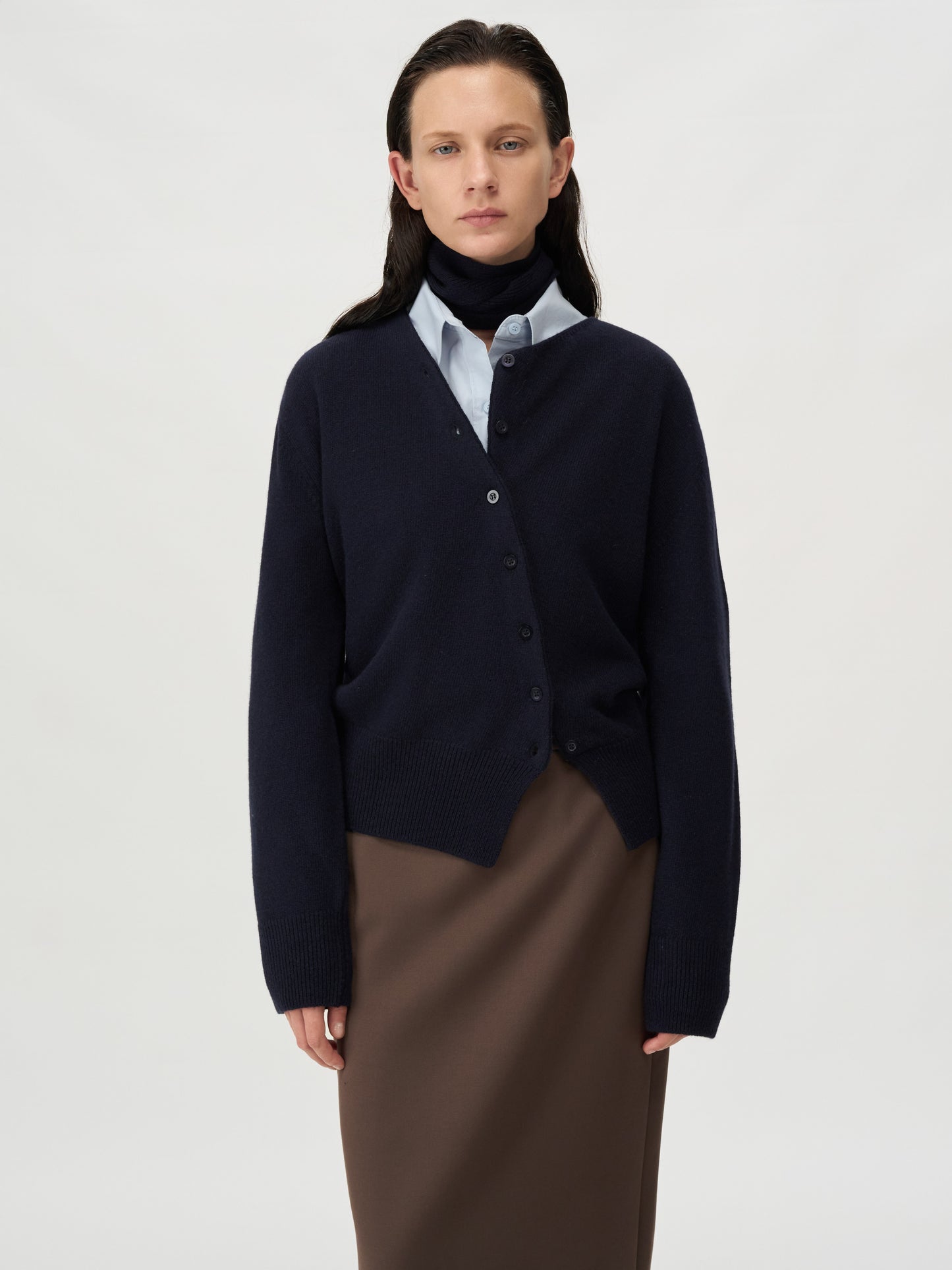 【MAGJAY 2025AW】Wool 100 Scarf Set Cardigan