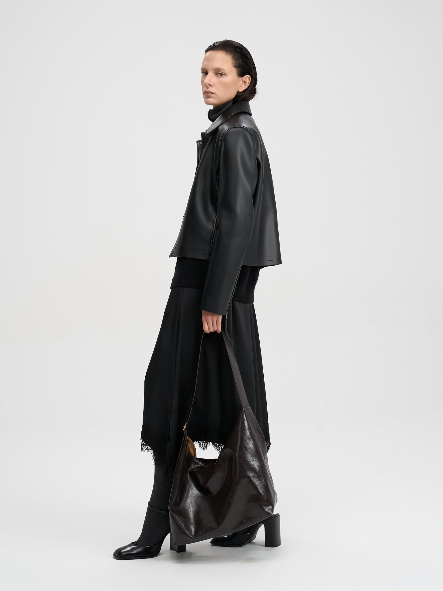 【MAGJAY 2025AW】Slick Leather Jacket