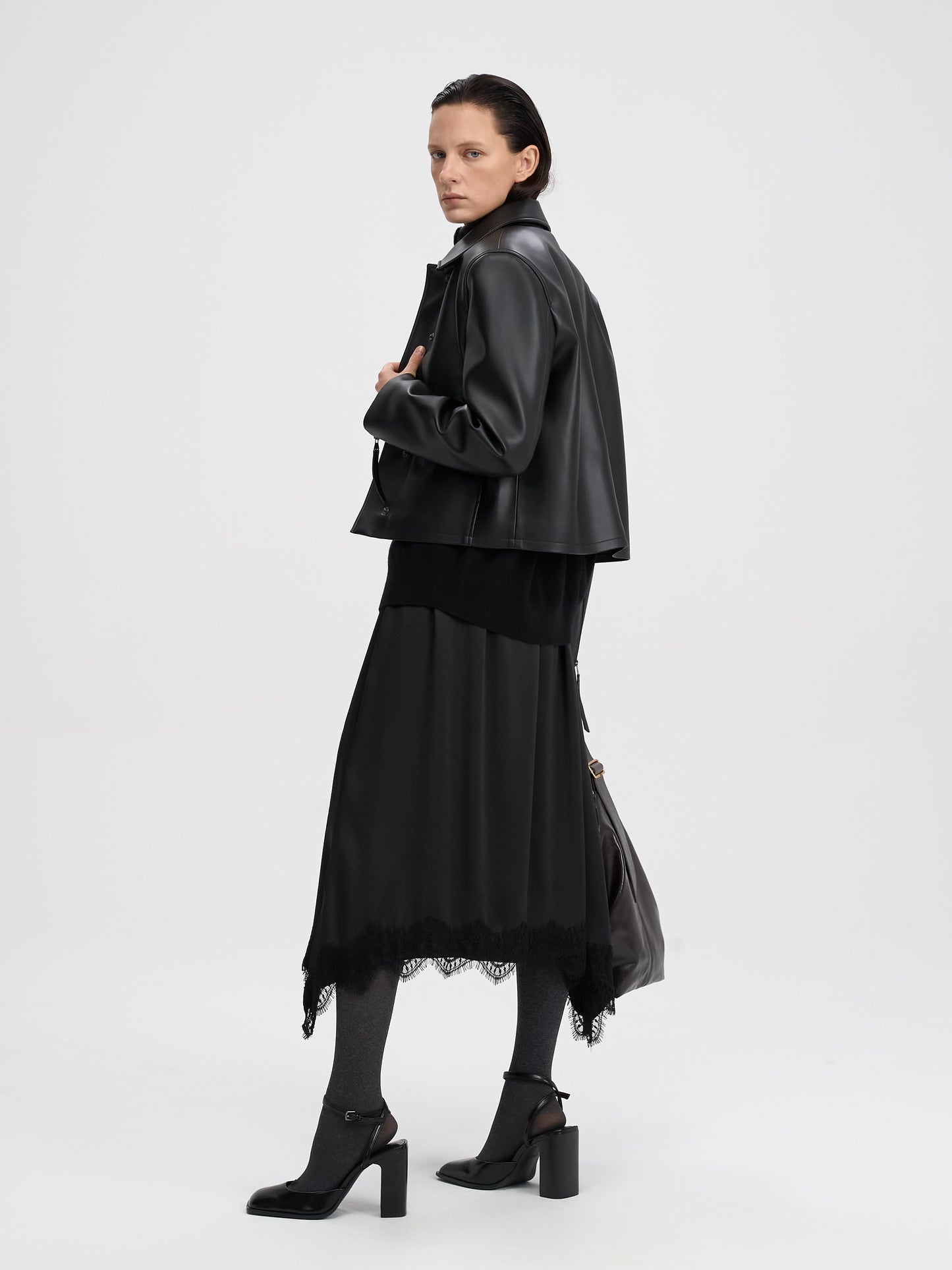 【MAGJAY 2025AW】Slick Leather Jacket