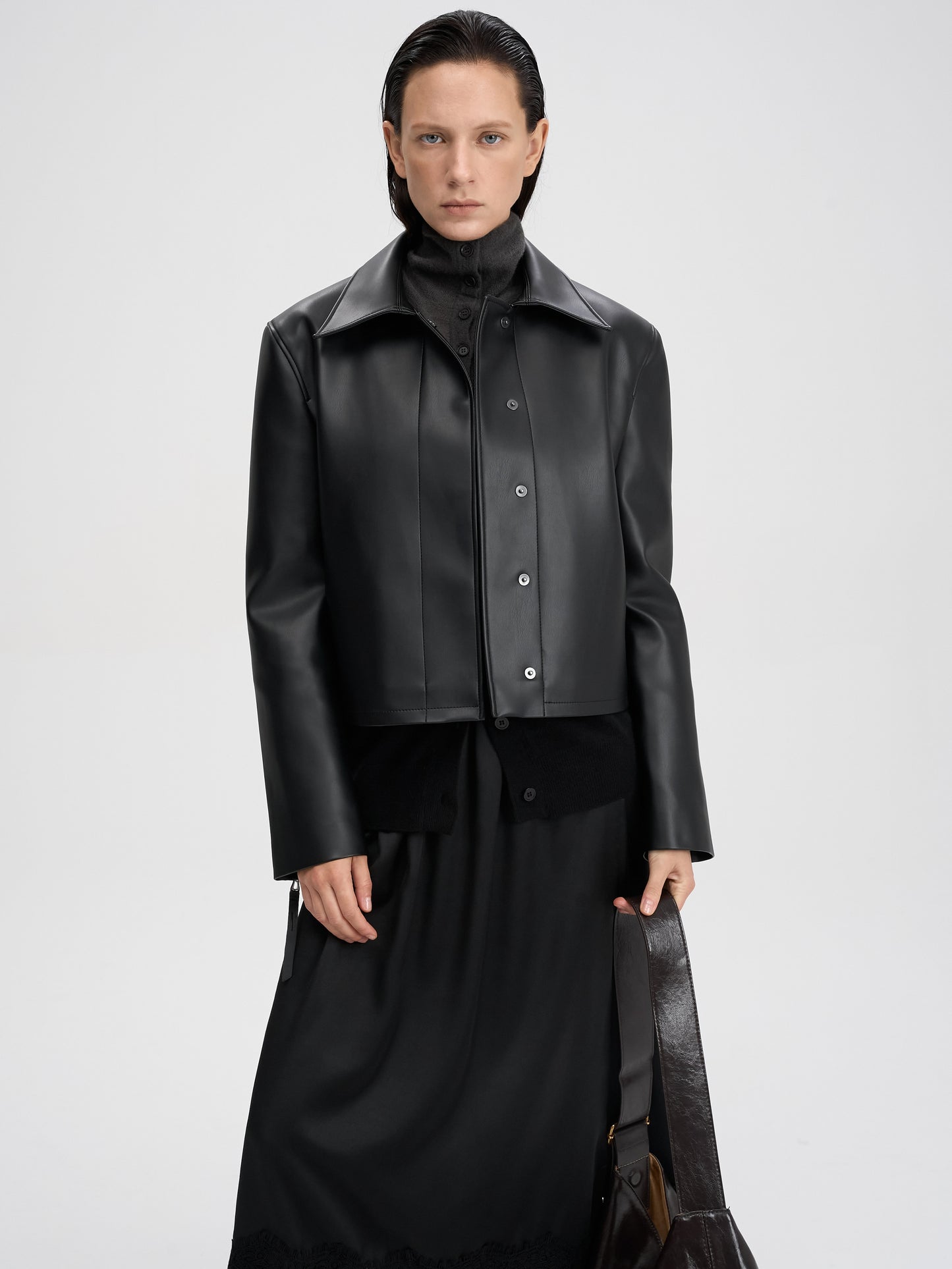 【MAGJAY 2025AW】Slick Leather Jacket