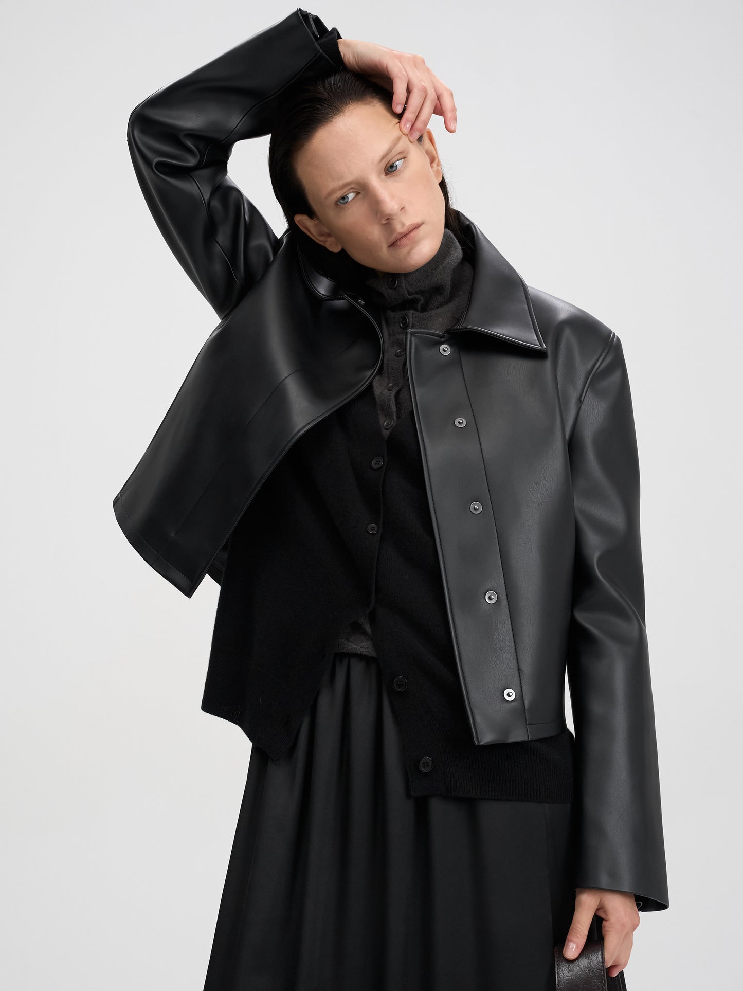 【MAGJAY 2025AW】Slick Leather Jacket