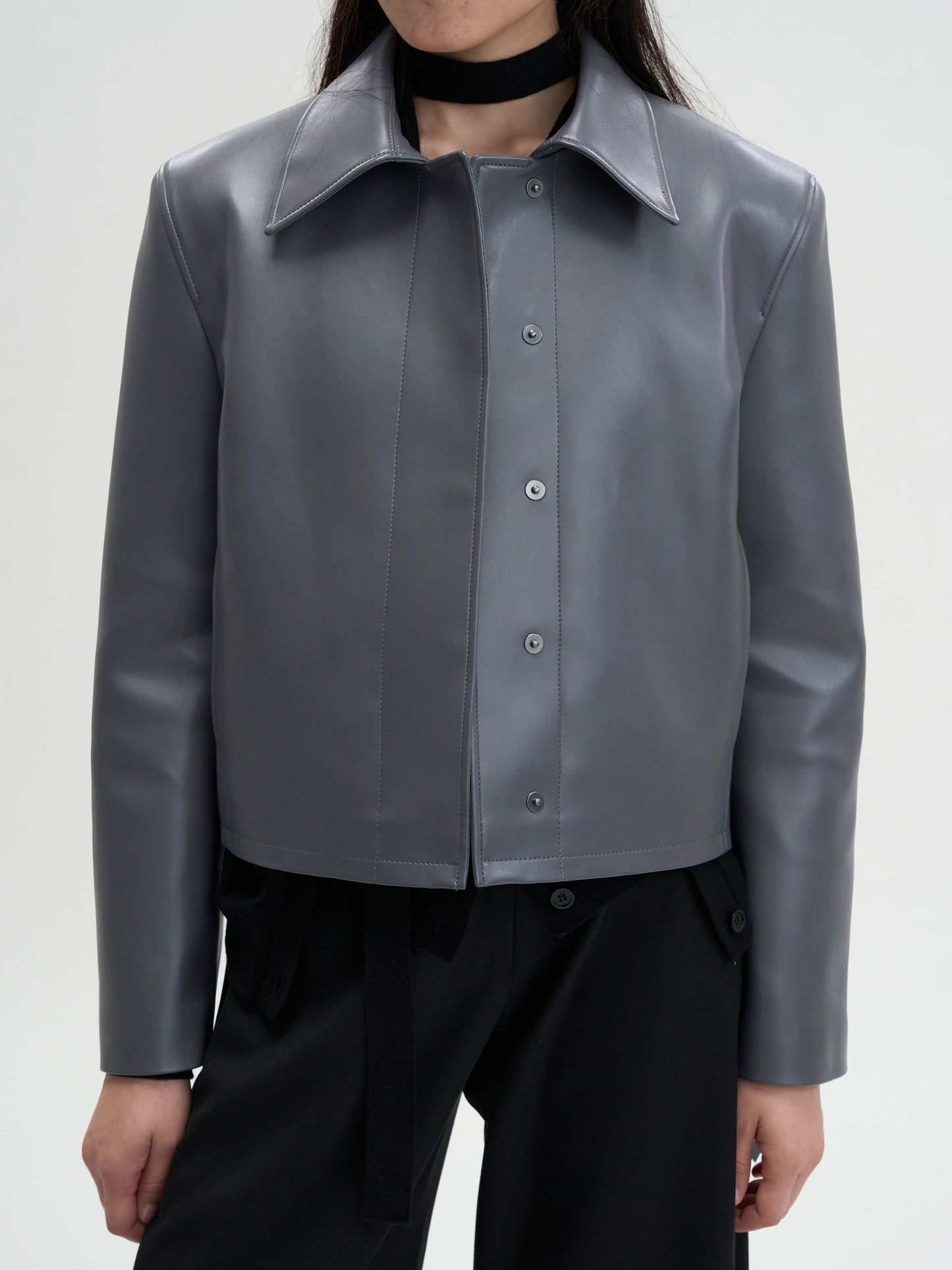 【MAGJAY 2025AW】Slick Leather Jacket