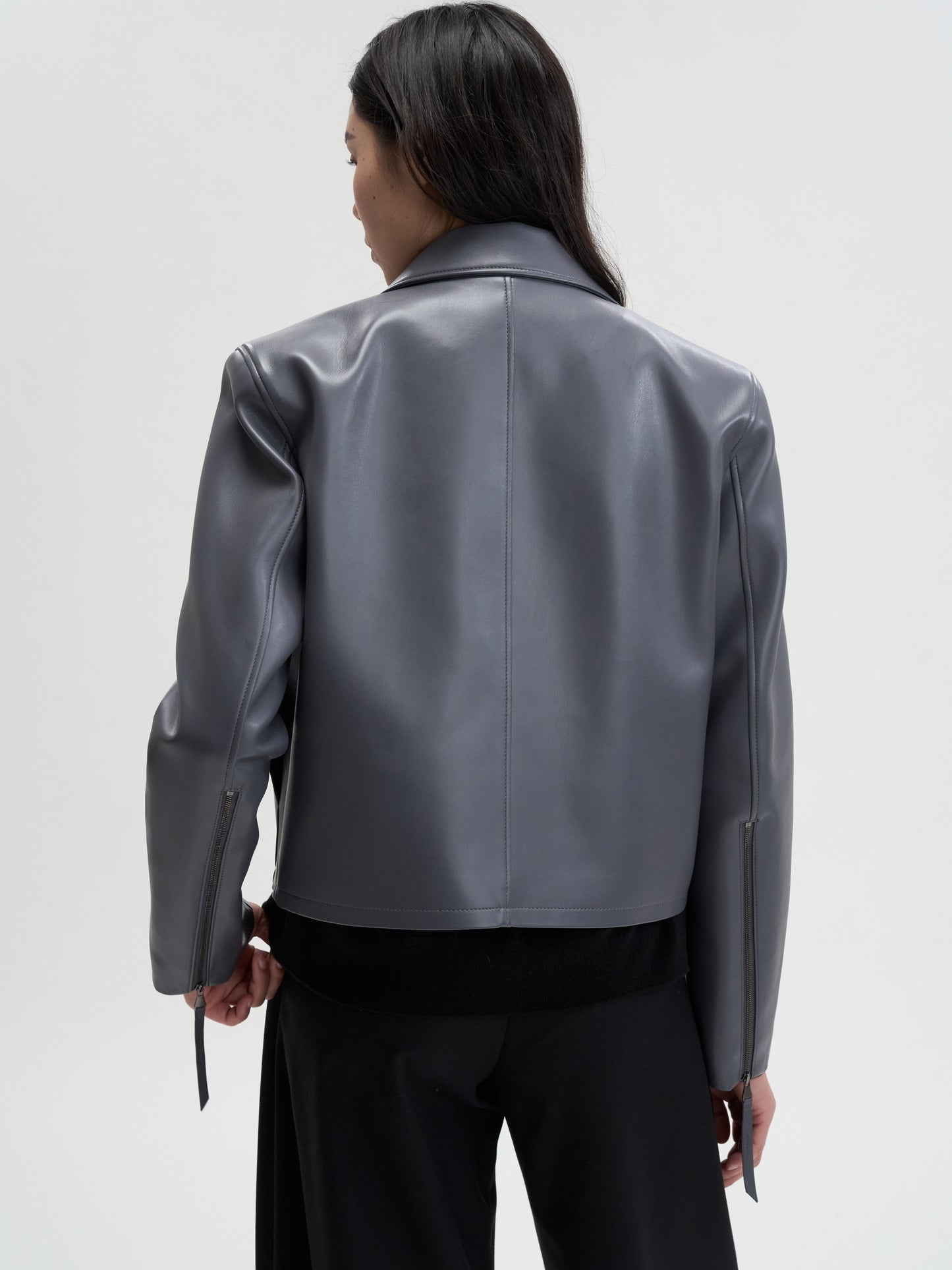 【MAGJAY 2025AW】Slick Leather Jacket