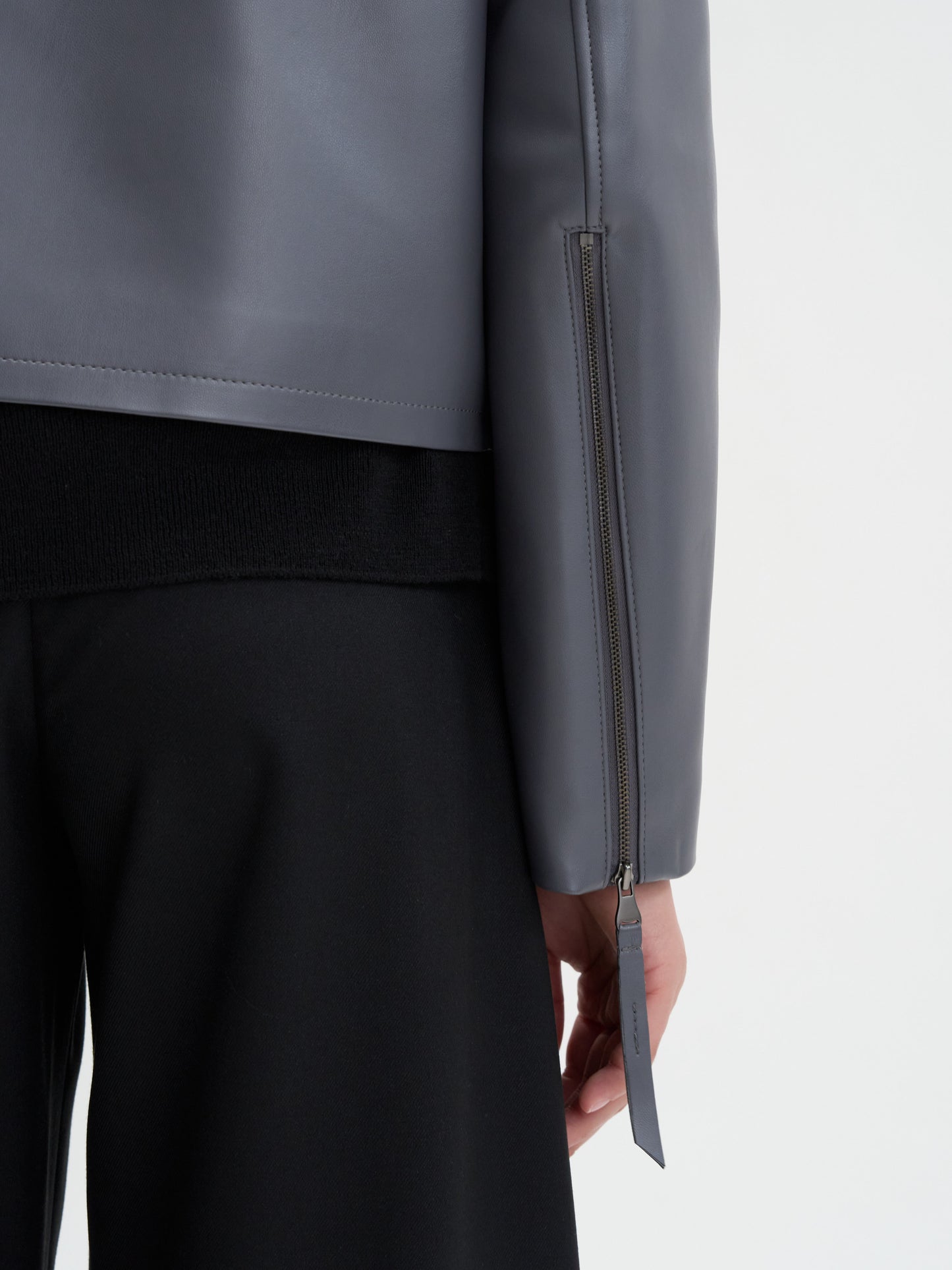 【MAGJAY 2025AW】Slick Leather Jacket