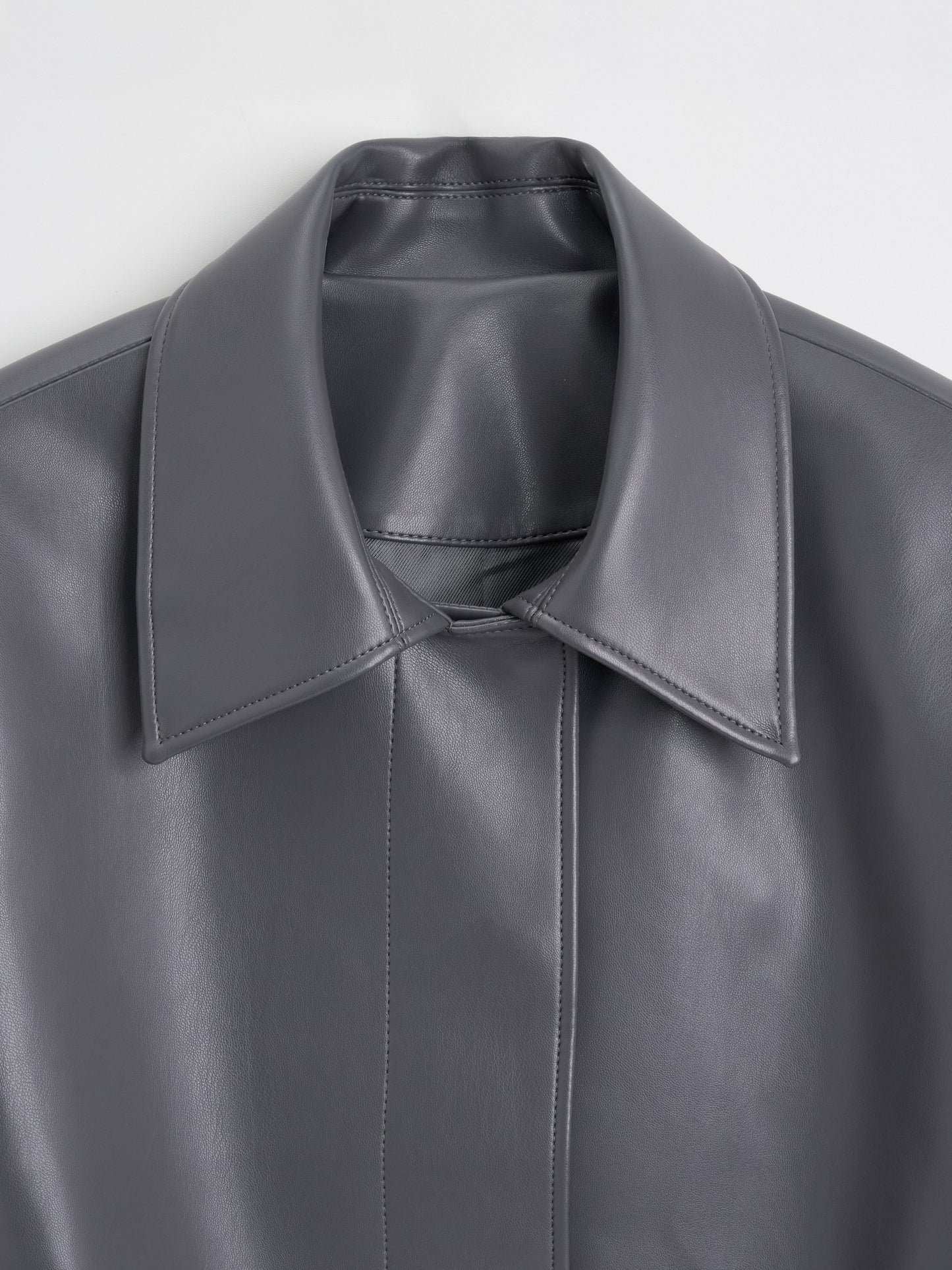 【MAGJAY 2025AW】Slick Leather Jacket