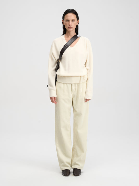【MAGJAY 2025AW】Woolly Belted V-neck Knitwear