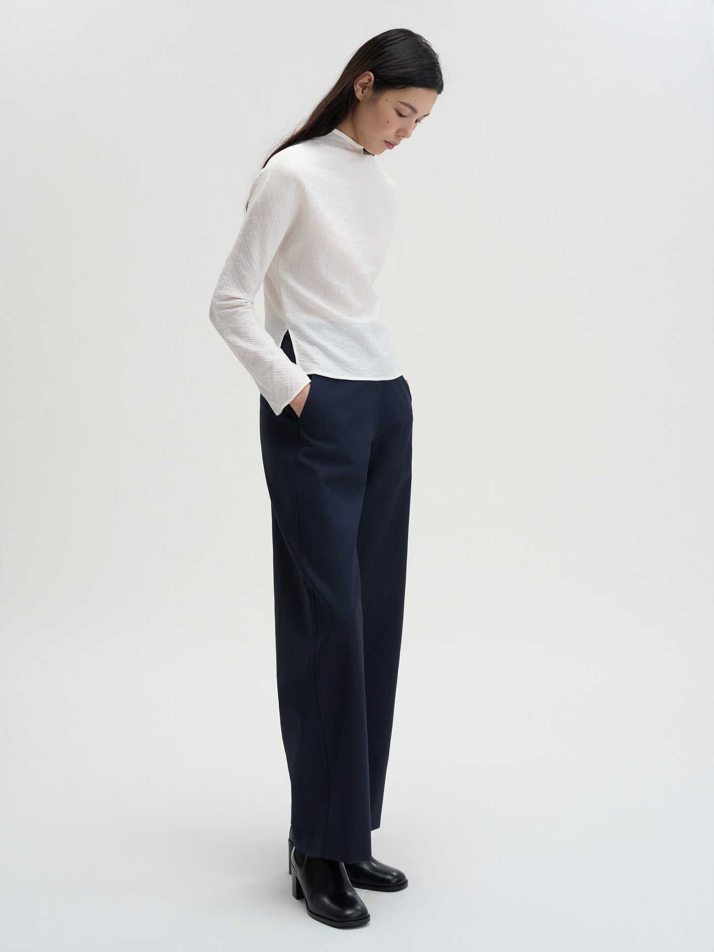 【MAGJAY 2025AW】Cotton Curved Fit Pants