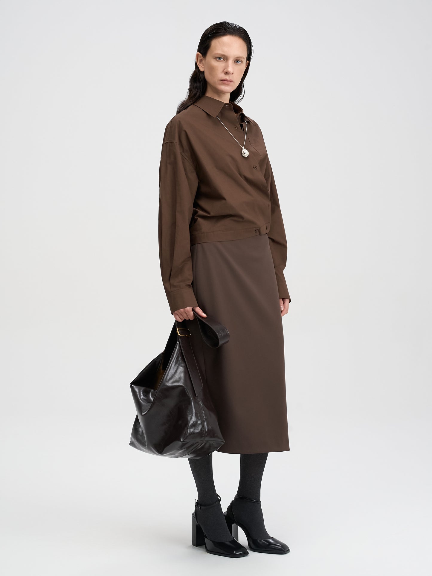 【MAGJAY 2025AW】Uno Soft Twisted Crop Shirt