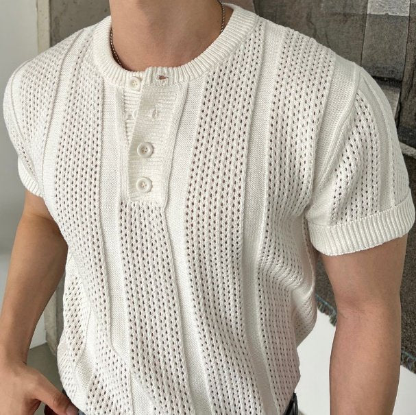 Henley Crochet Knit