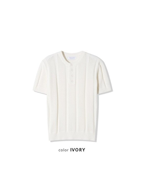 Henley Crochet Knit