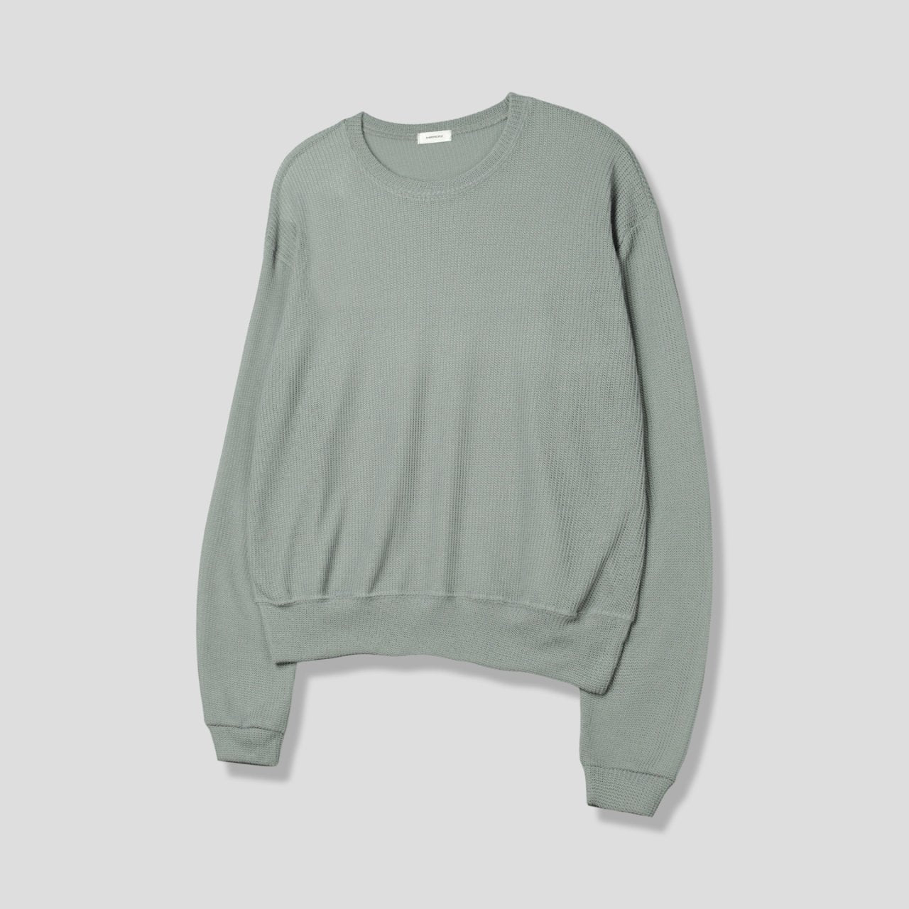 Meshed Thin Crop Summer Knit