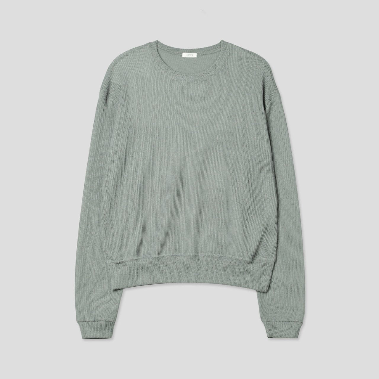 Meshed Thin Crop Summer Knit