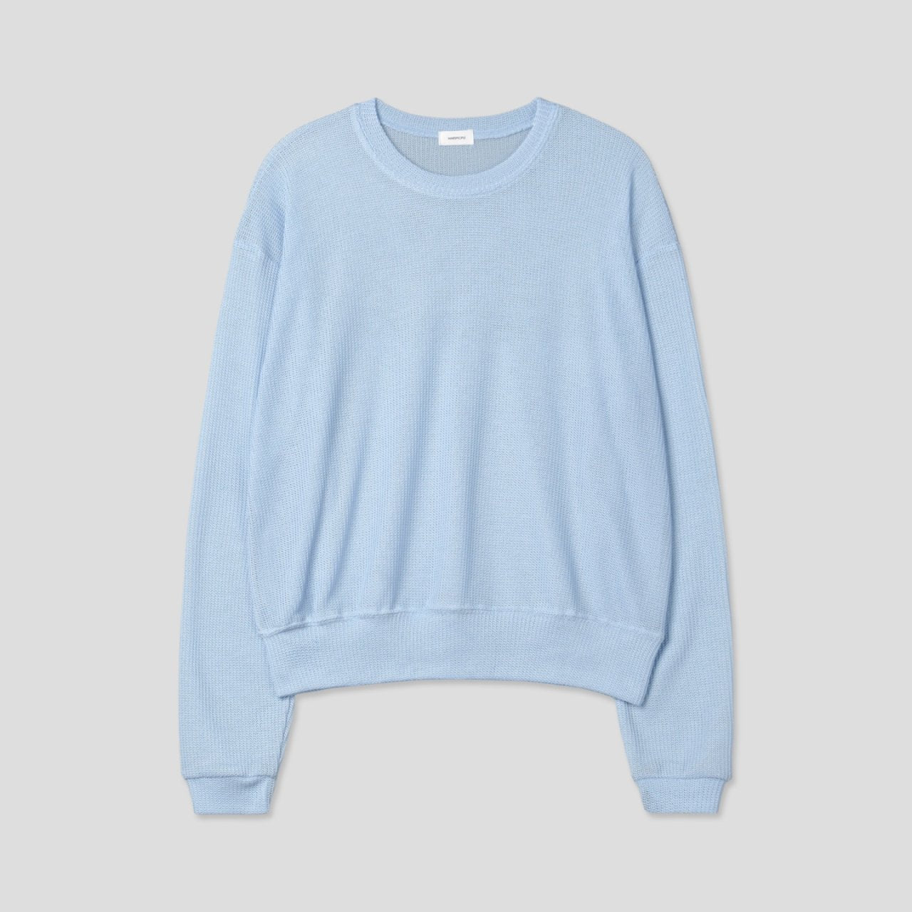 Meshed Thin Crop Summer Knit