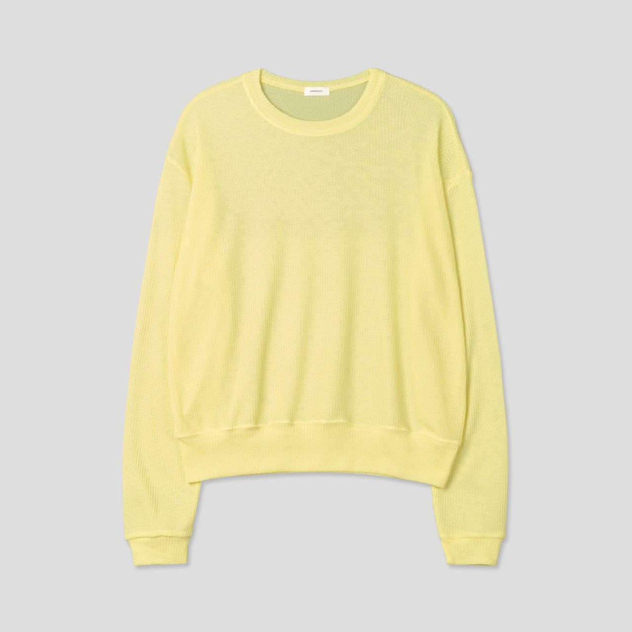 Meshed Thin Crop Summer Knit