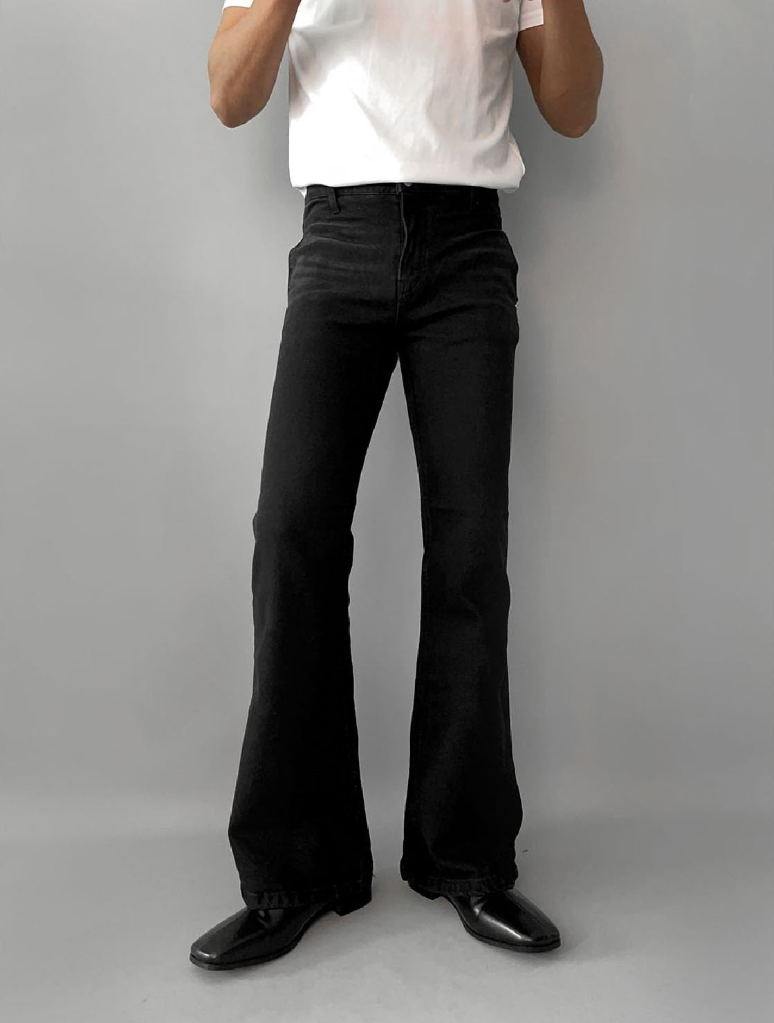 Bootcut Black Jeans 001