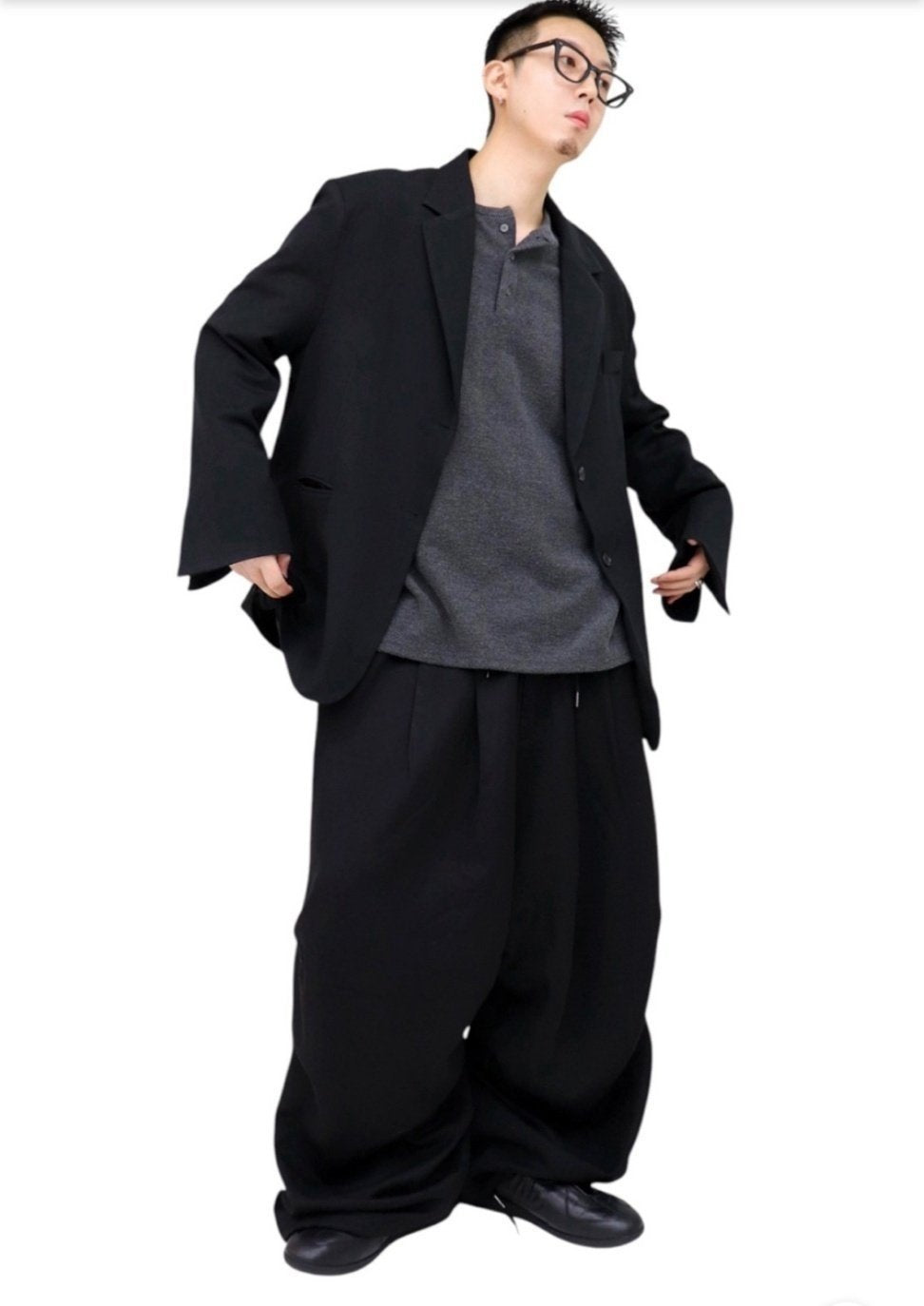 Over Slacks Set Up – Black / Charcoal