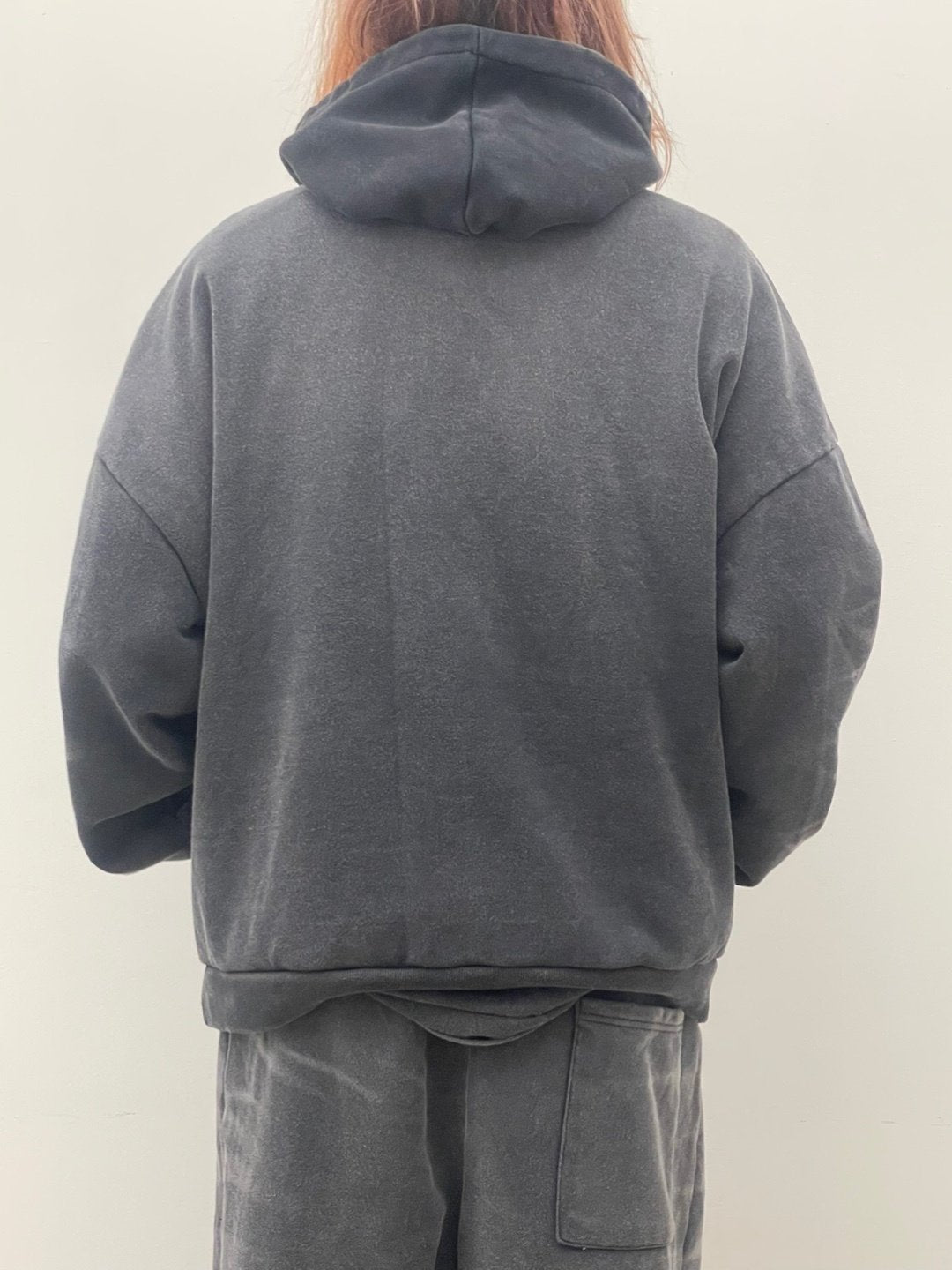 Brush-Washed Sweat Set Up – Charcoal