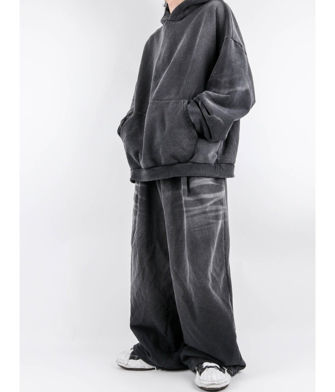 Brush-Washed Sweat Set Up – Charcoal