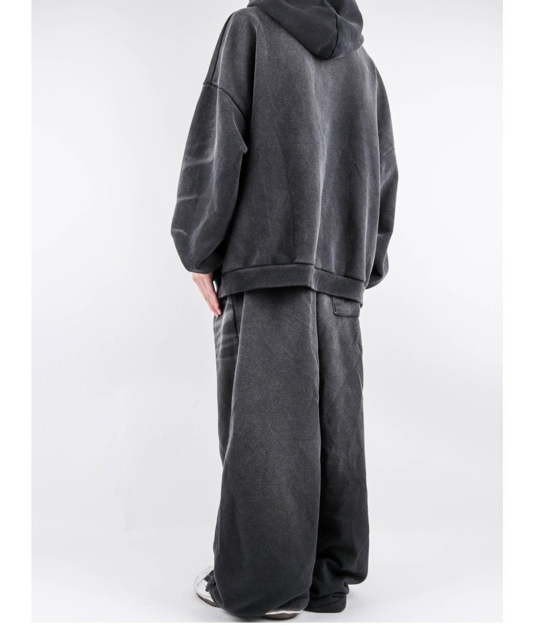 Brush-Washed Sweat Set Up – Charcoal