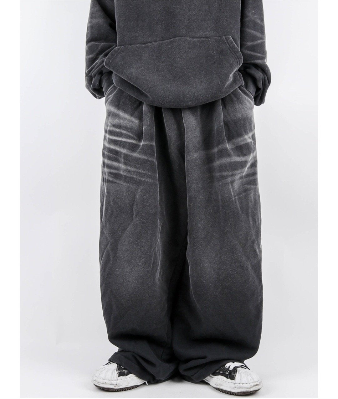 Brush-Washed Sweat Set Up – Charcoal