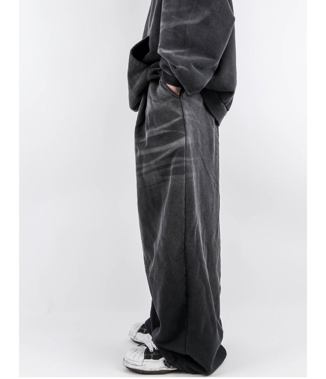 Brush-Washed Sweat Set Up – Charcoal