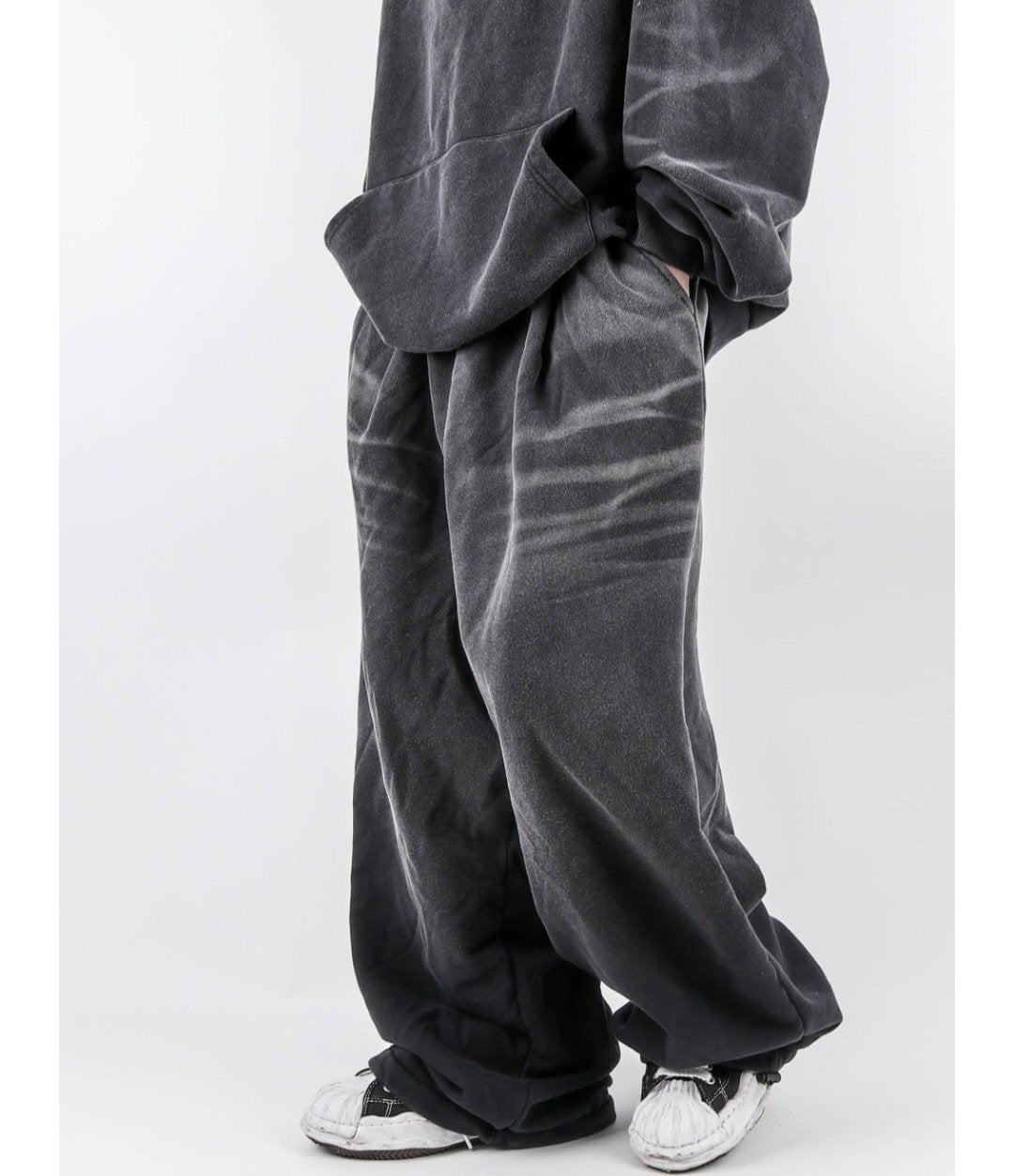 Brush-Washed Sweat Set Up – Charcoal