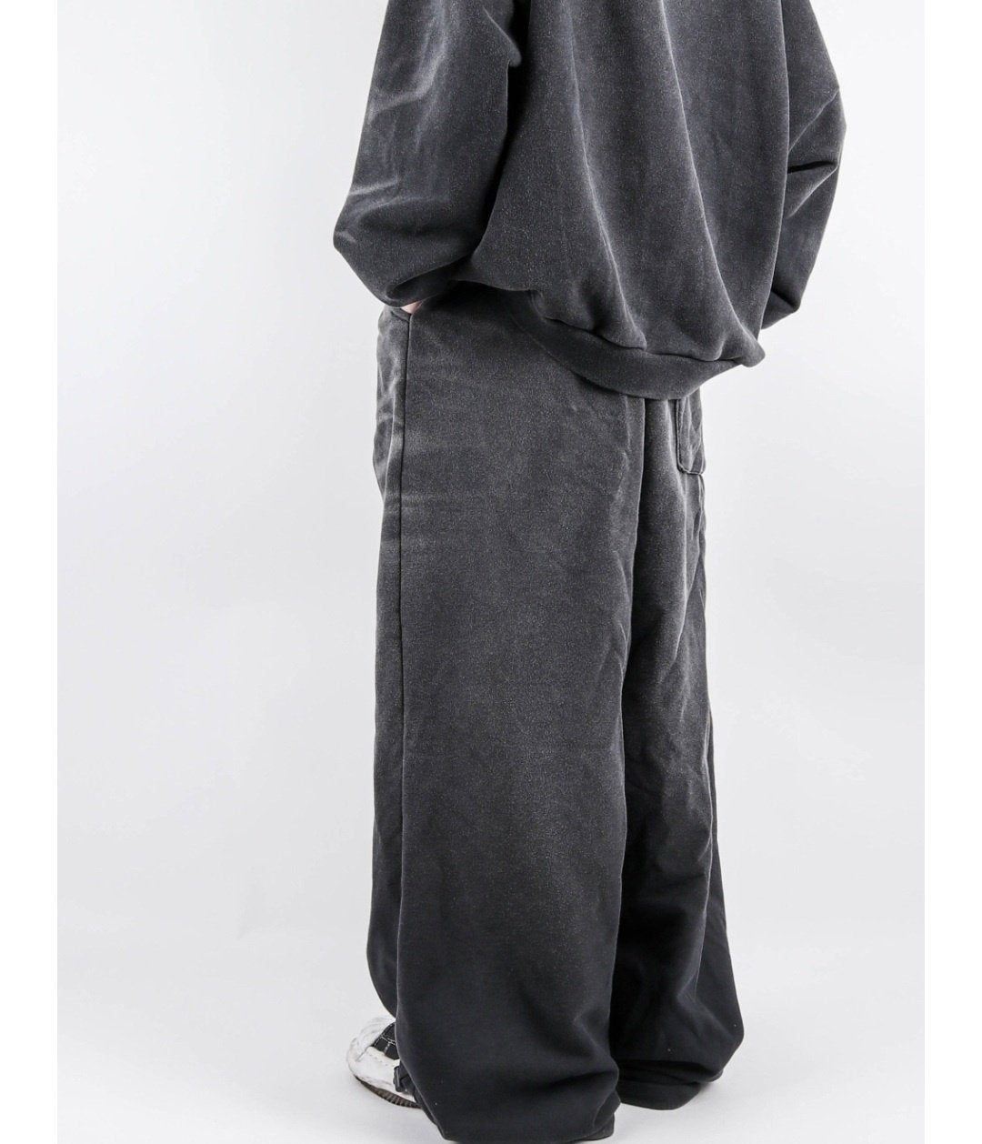 Brush-Washed Sweat Set Up – Charcoal