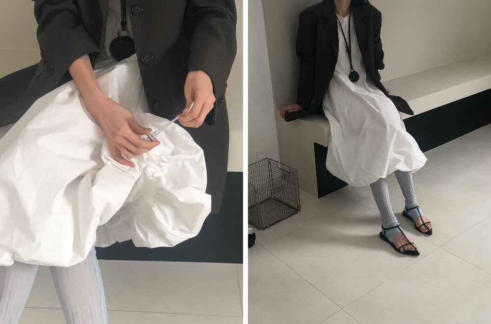 【REPELLER 2025SS】Balloon Long Dress