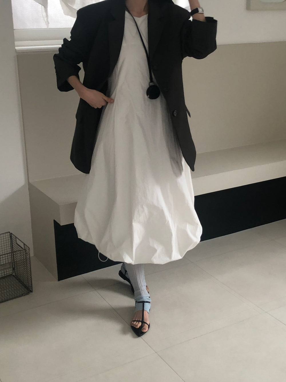 【REPELLER 2025SS】Balloon Long Dress