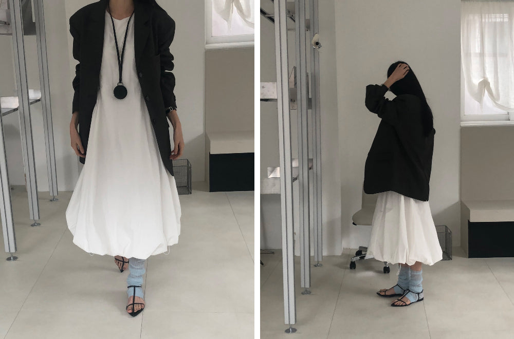 【REPELLER 2025SS】Balloon Long Dress