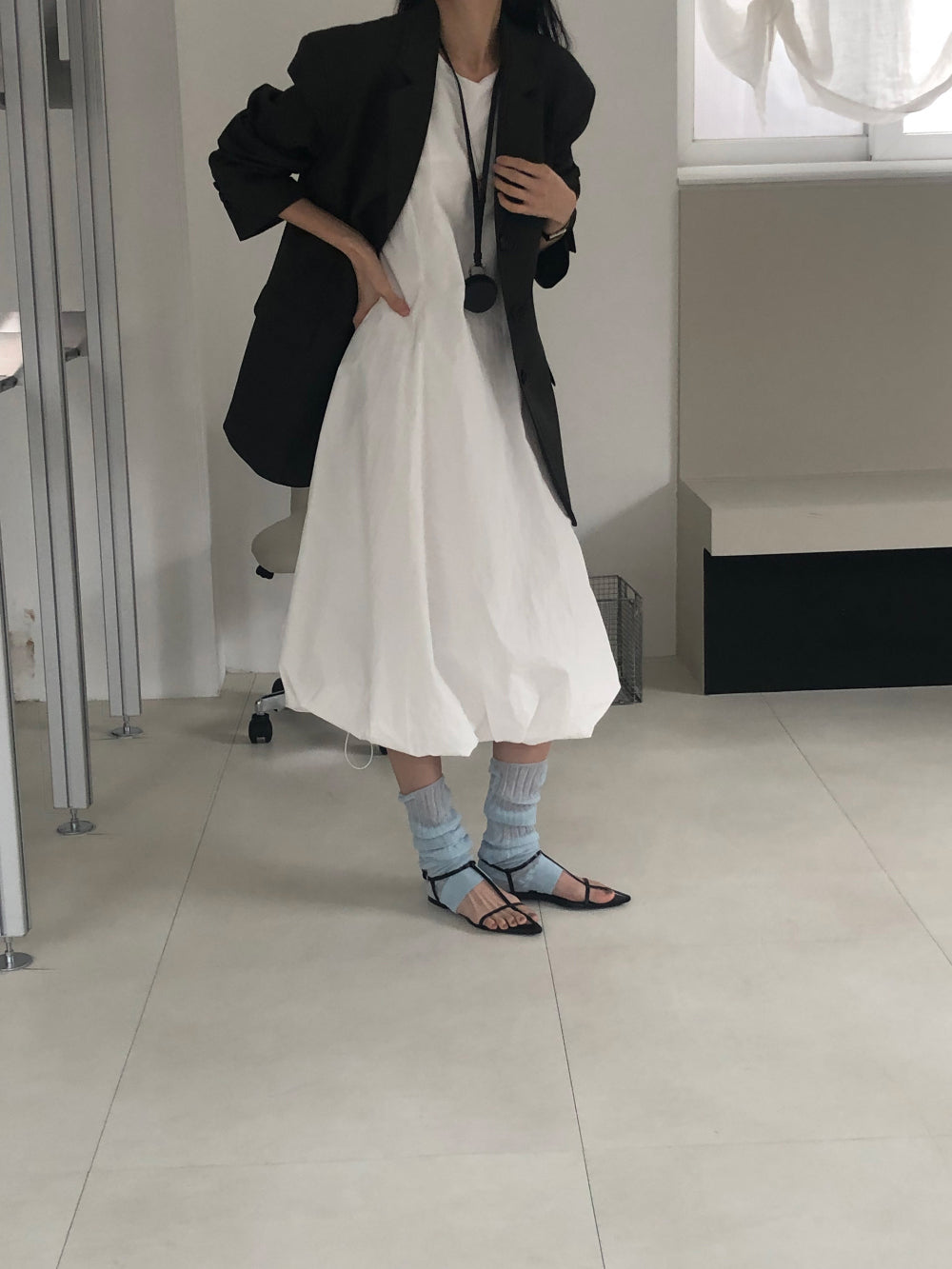 【REPELLER 2025SS】Balloon Long Dress