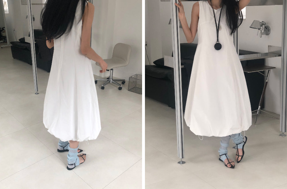 【REPELLER 2025SS】Balloon Long Dress