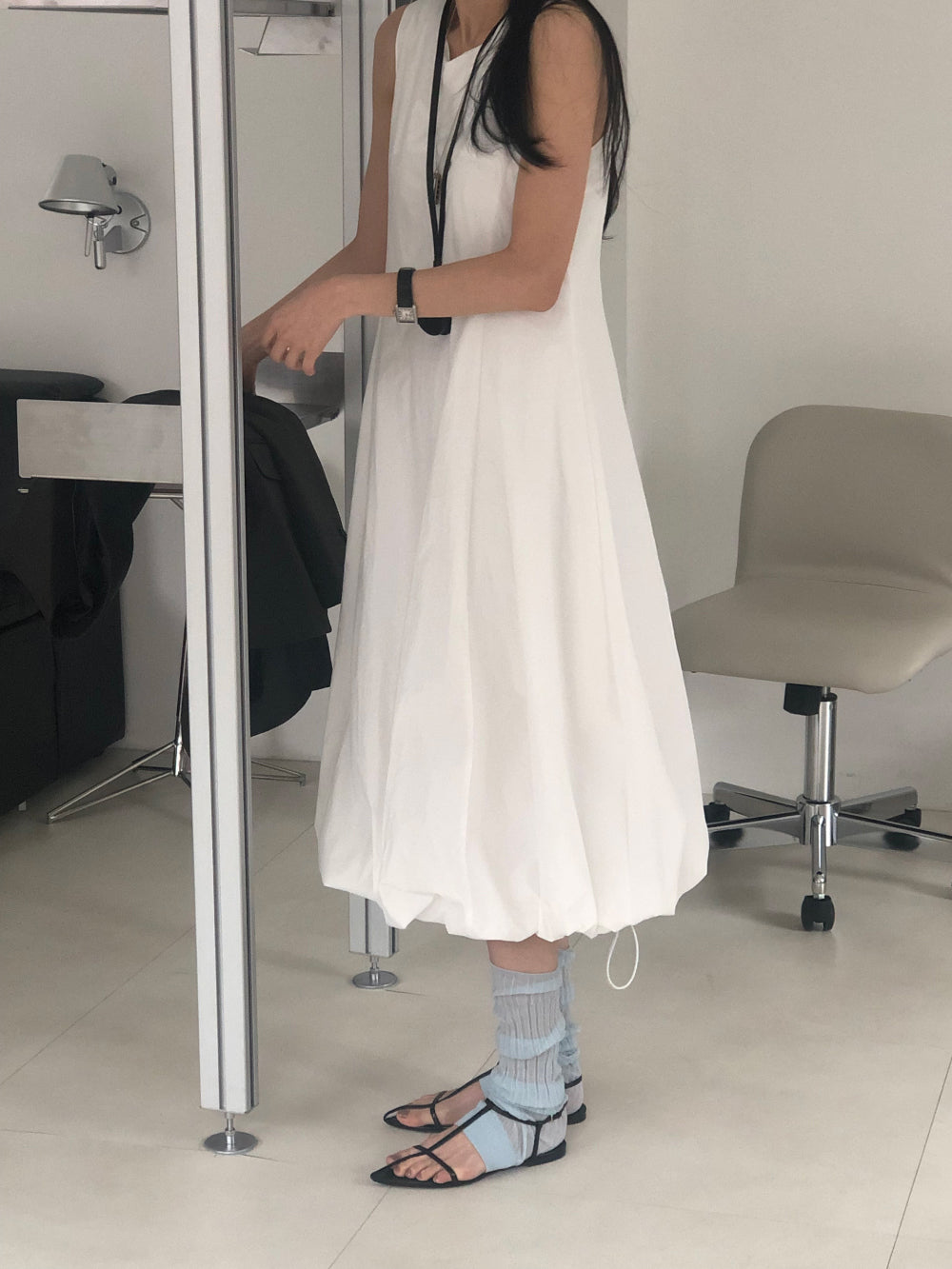 【REPELLER 2025SS】Balloon Long Dress