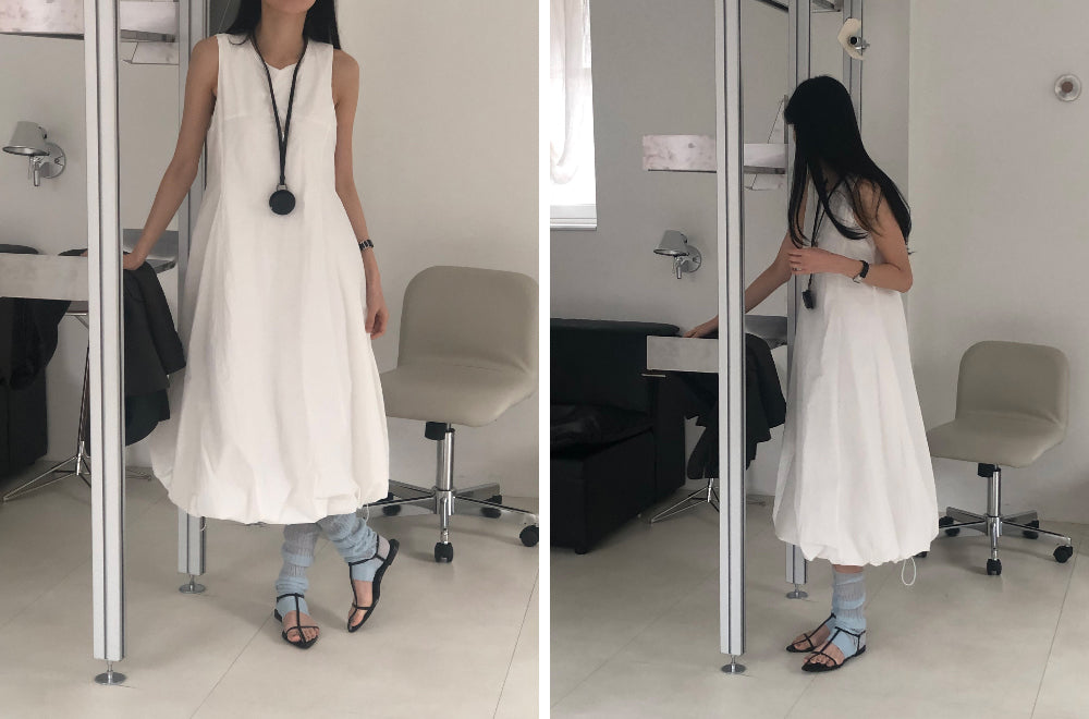 【REPELLER 2025SS】Balloon Long Dress