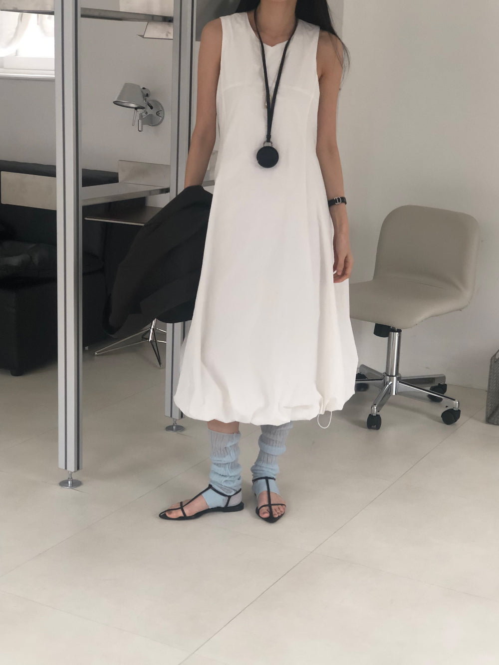 【REPELLER 2025SS】Balloon Long Dress