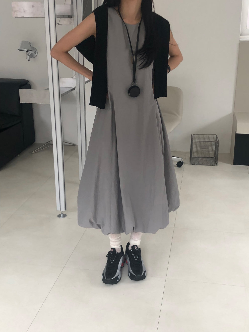 【REPELLER 2025SS】Balloon Long Dress