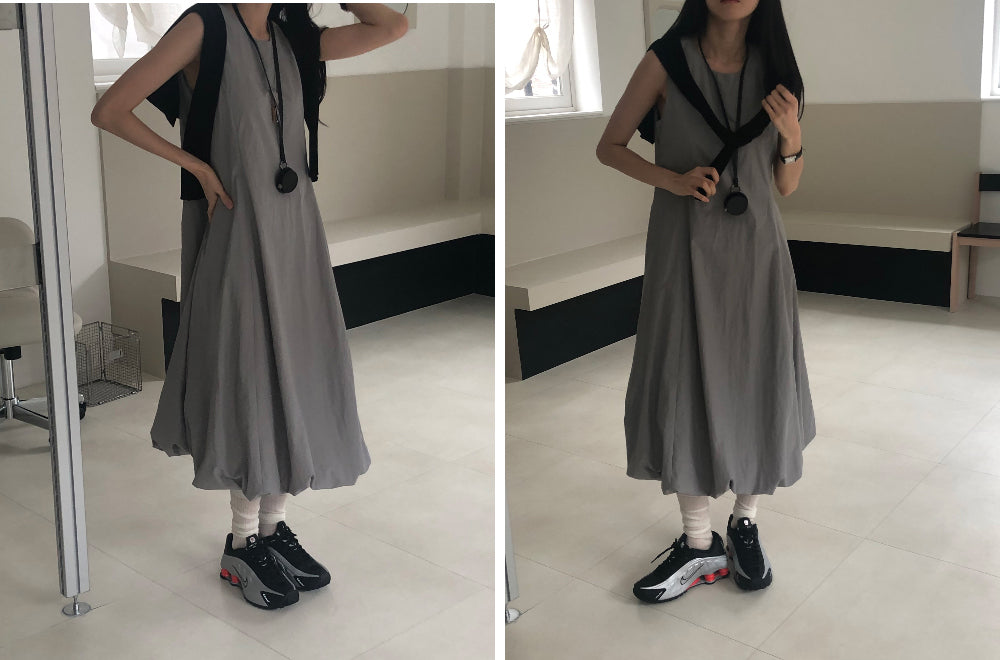 【REPELLER 2025SS】Balloon Long Dress