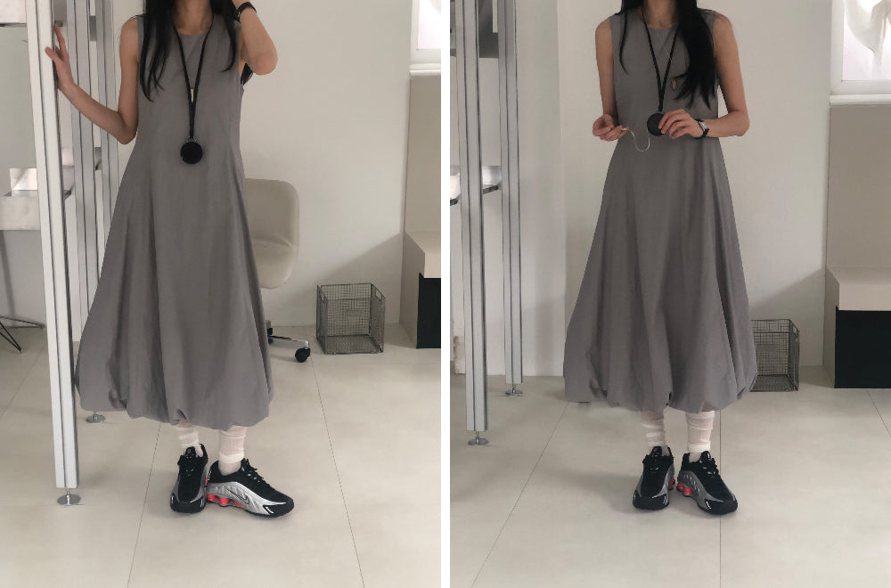 【REPELLER 2025SS】Balloon Long Dress