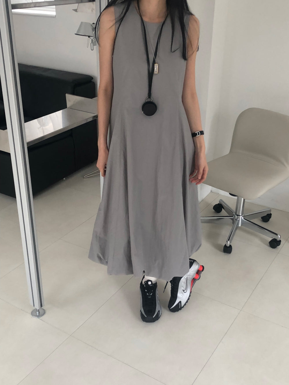 【REPELLER 2025SS】Balloon Long Dress