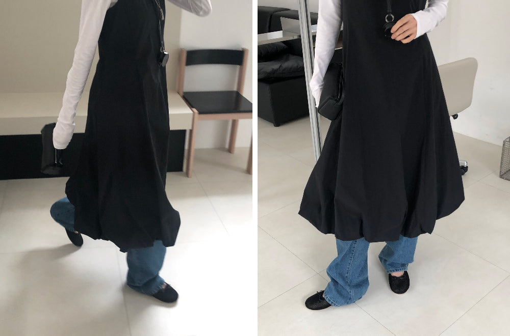 【REPELLER 2025SS】Balloon Long Dress