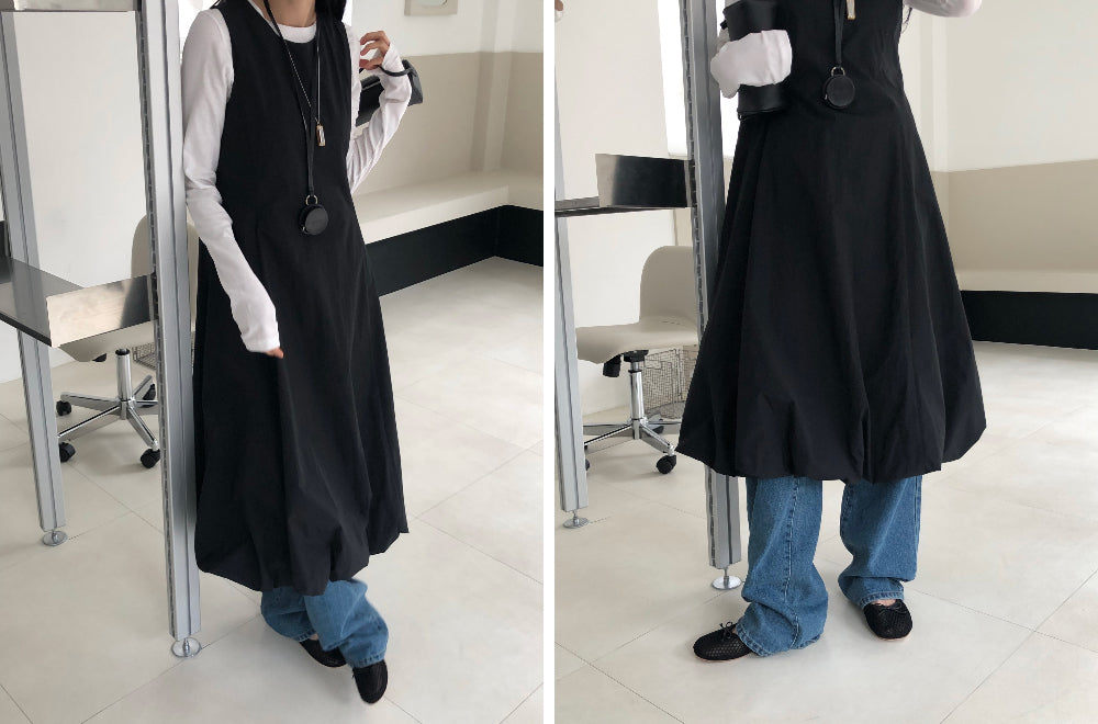 【REPELLER 2025SS】Balloon Long Dress