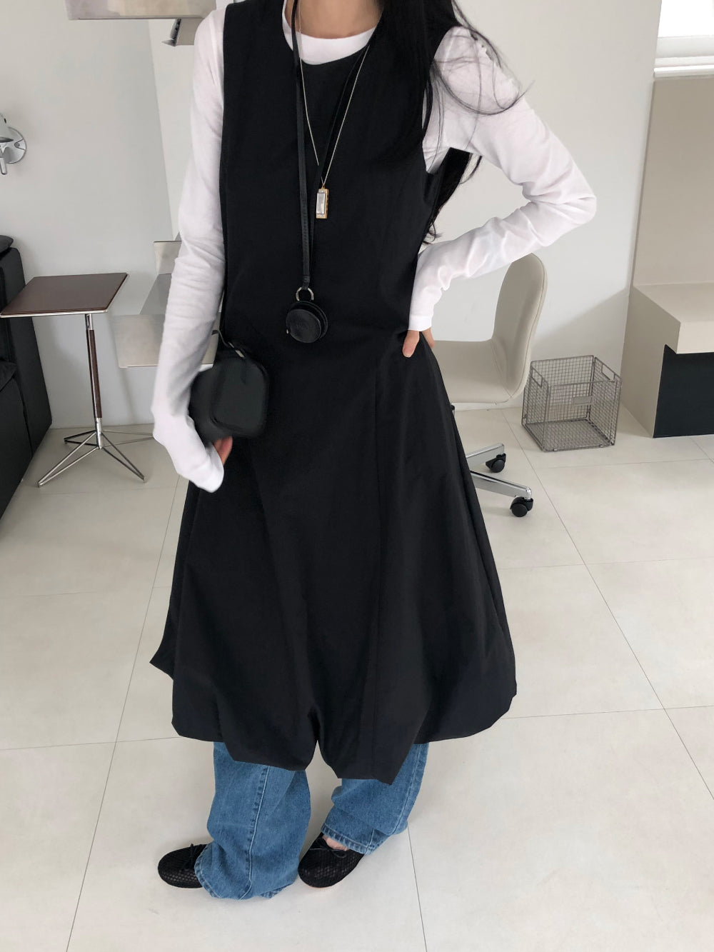 【REPELLER 2025SS】Balloon Long Dress