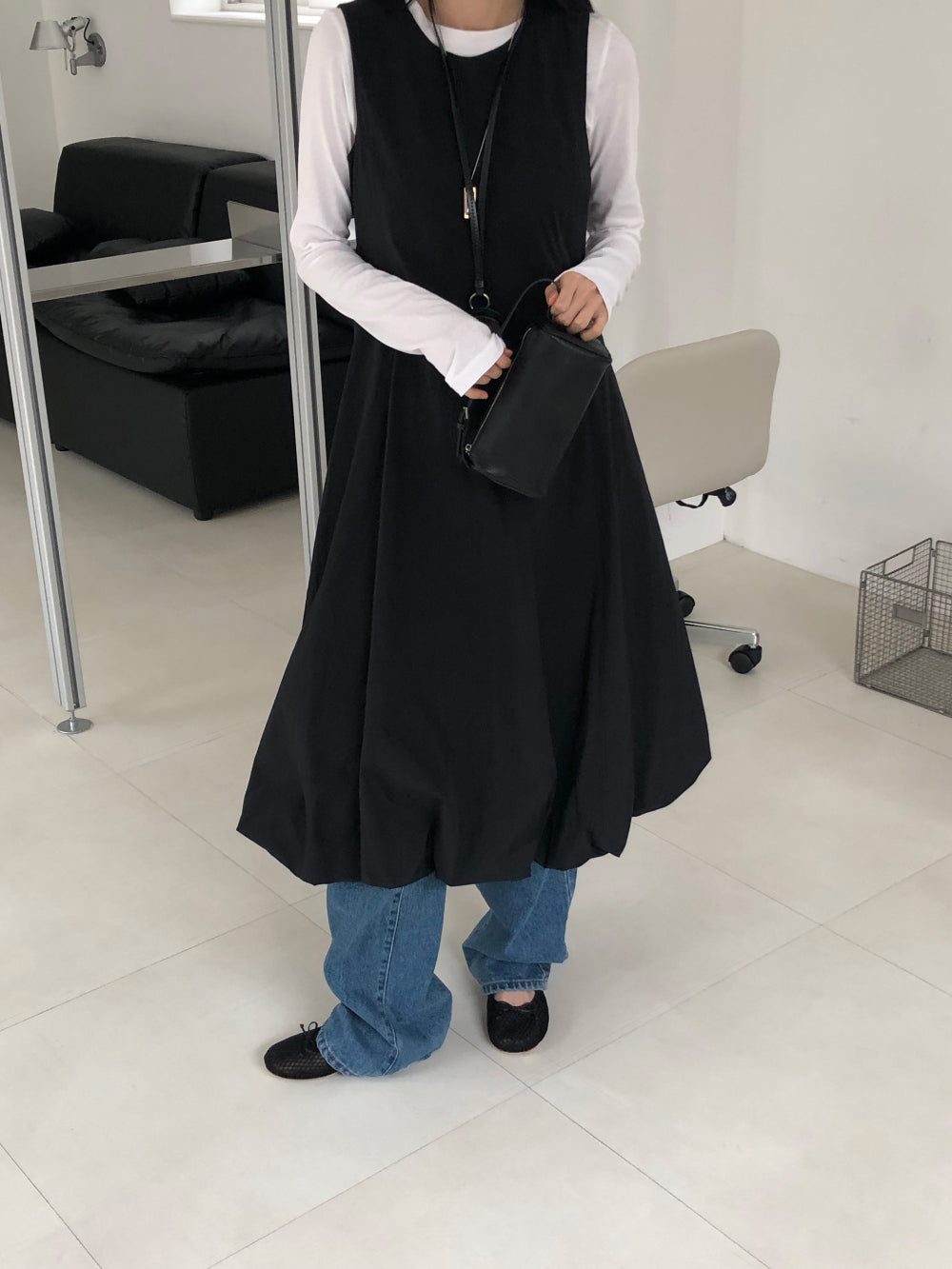 【REPELLER 2025SS】Balloon Long Dress