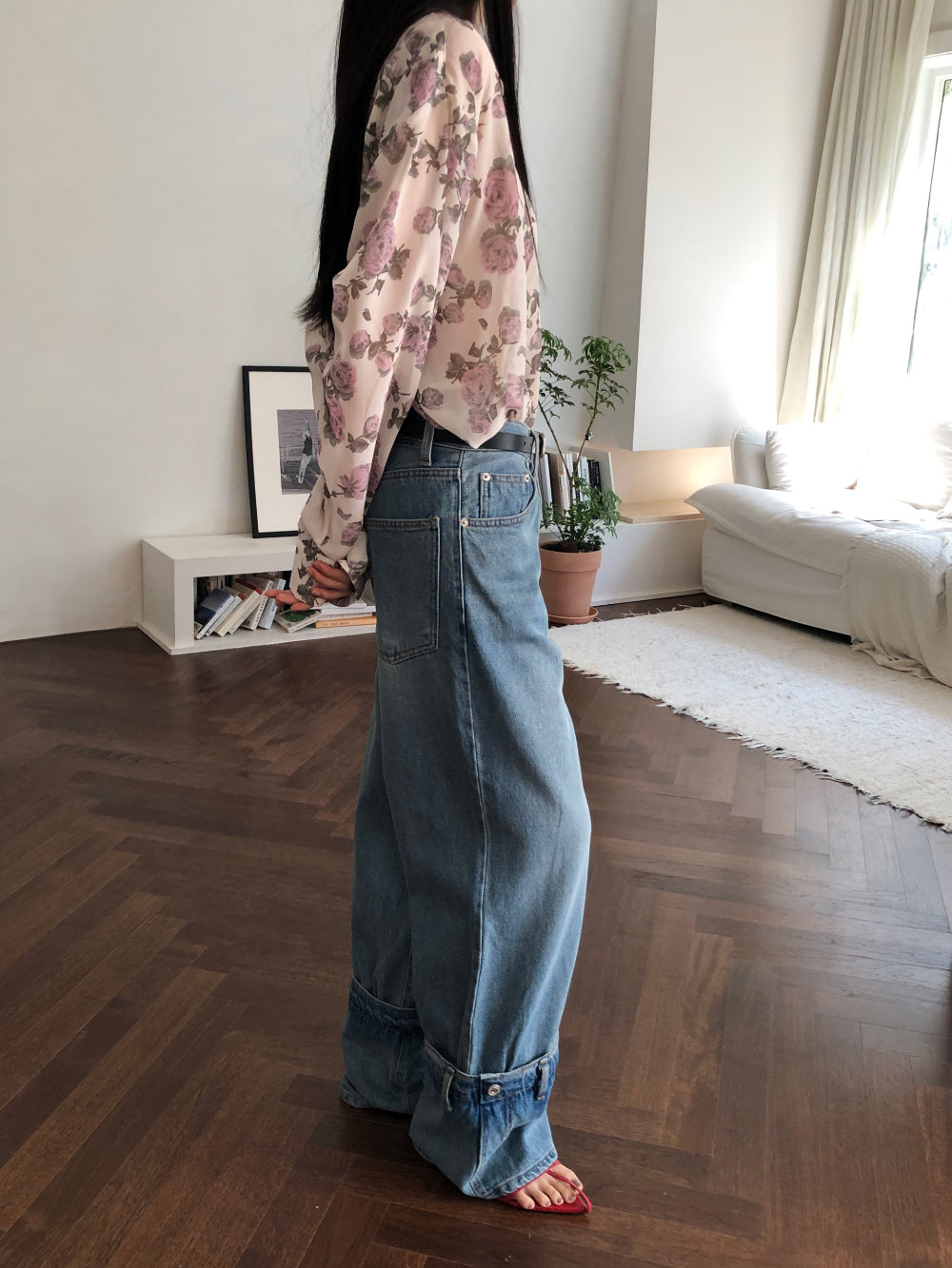 【REPELLER 2025SS】Rose Chiffon Shirt