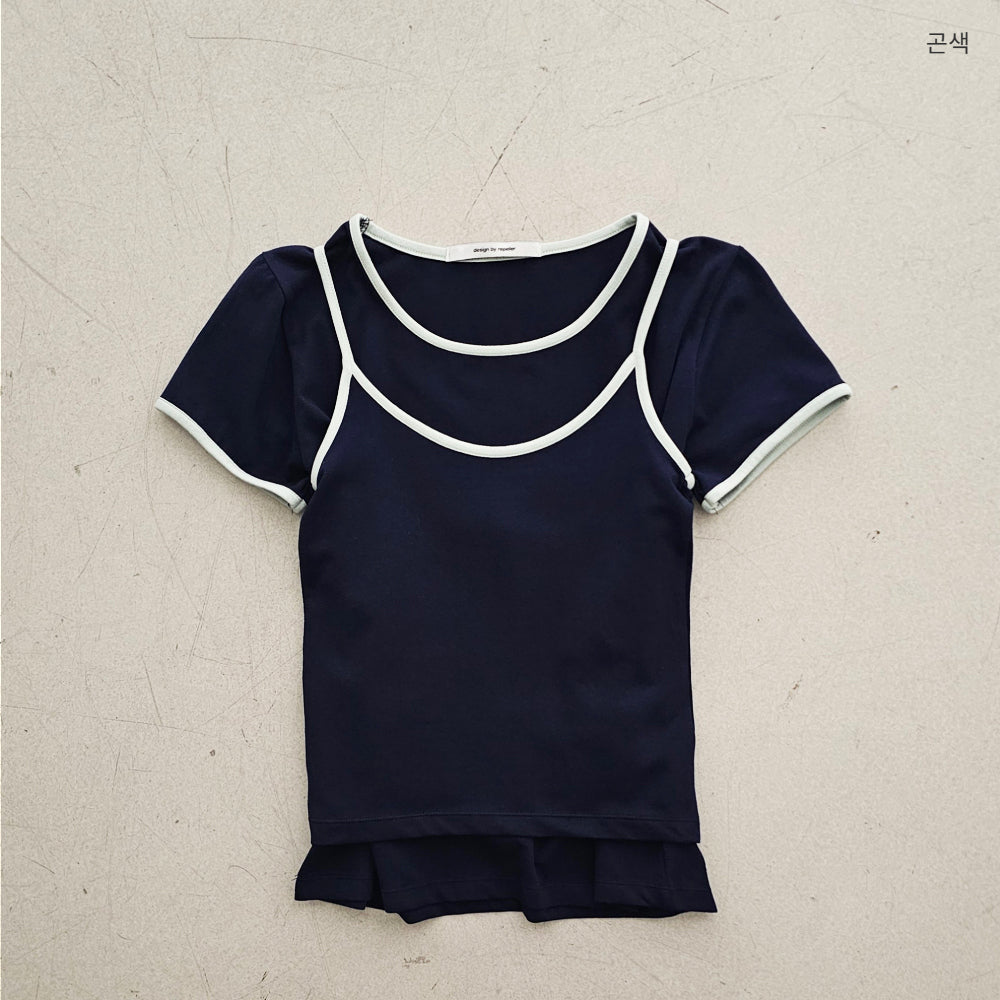【REPELLER 2025SS】T-shirt Sleeveless Set