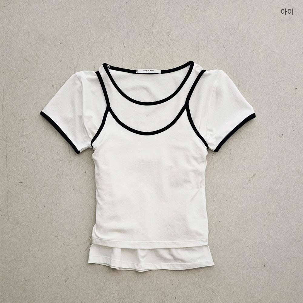 【REPELLER 2025SS】T-shirt Sleeveless Set